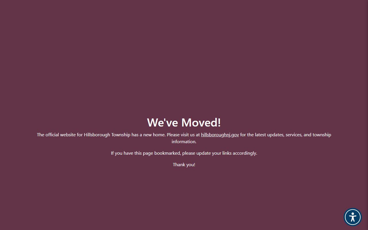 Hillsborough Township municipal website for people search records