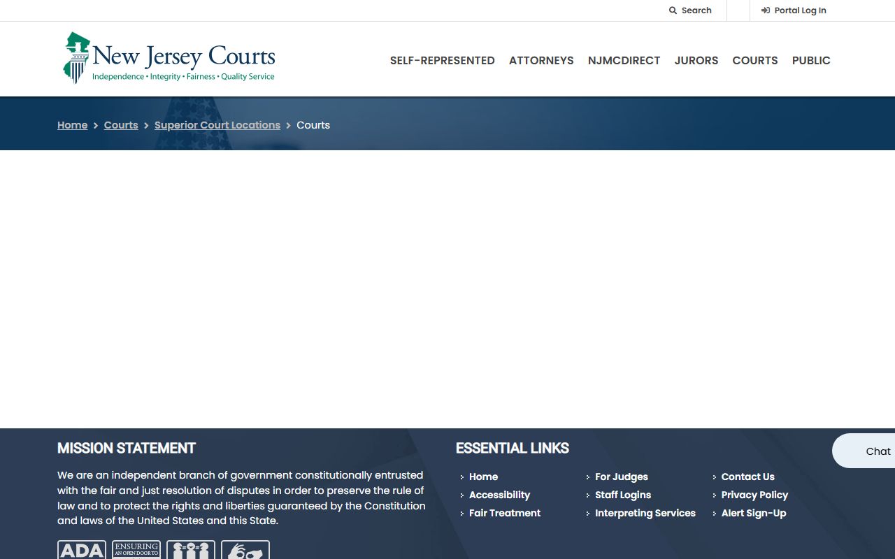 Bergen County Superior Court records for people search