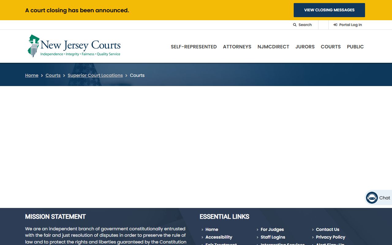 Middlesex County Superior Court records page for people search