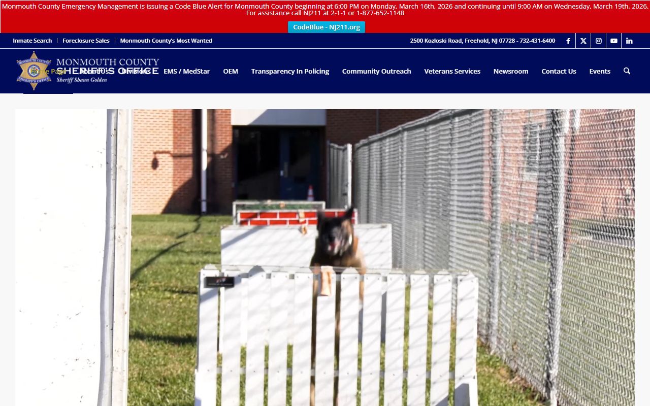 Monmouth County Sheriff inmate search for people search records