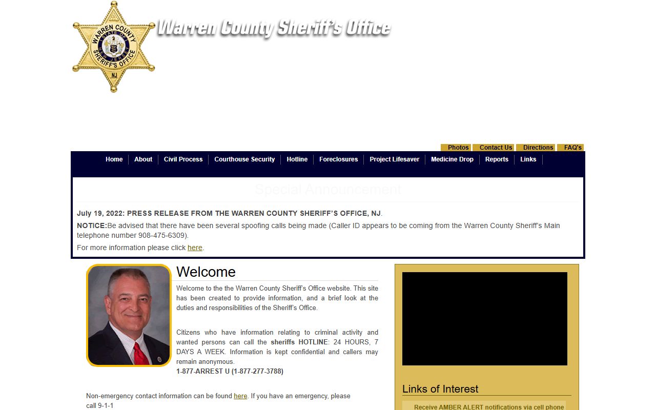 Warren County Sheriff office services for people search